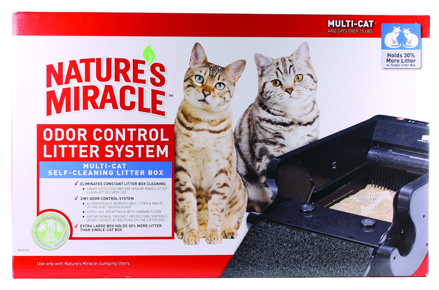 Natures Miracle Self Cleaning Cat Litter Bxox